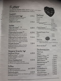 A menu of Der Zauber von Os