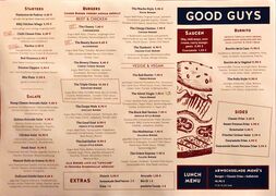 A menu of Good Guys