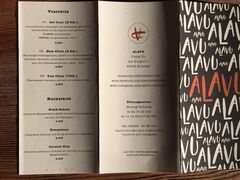 A menu of Alavu