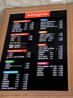 A menu of Komagene, Bermuda3Eck